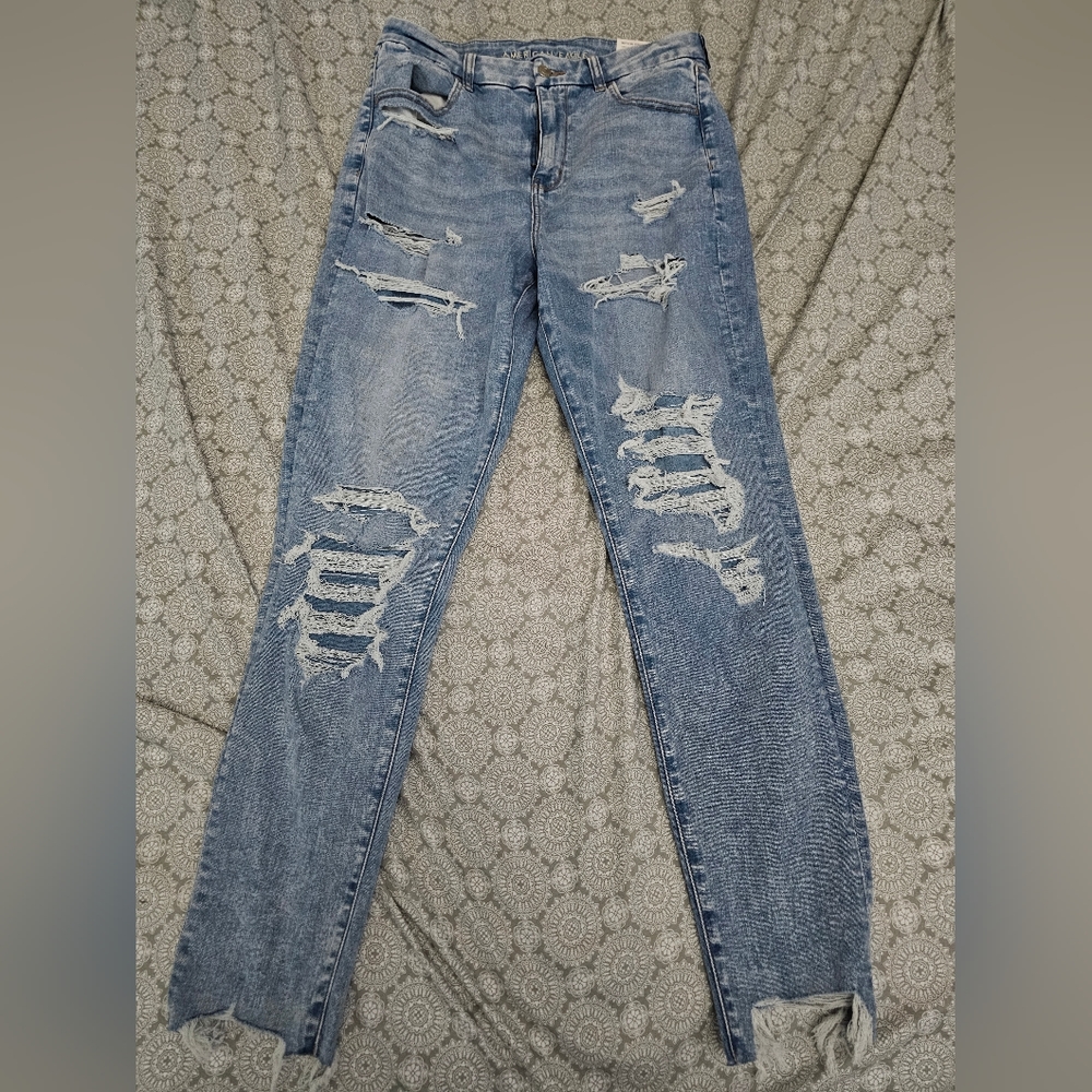 American Eagle Curvy High-Rise Jegging Crop 12 X-Long